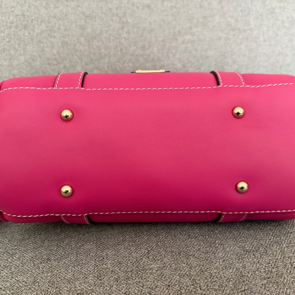 Dooney & Bourke Penrose Pocket Satchel Fuchsia - Picture 5 of 9